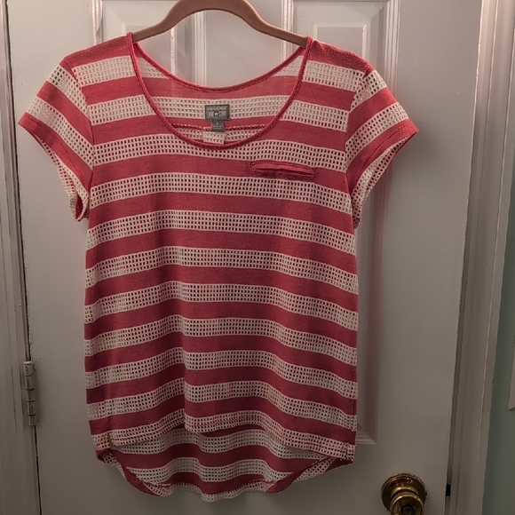 Converse Red and White Relaxed Short Sleeve Tee - Picture 1 of 7